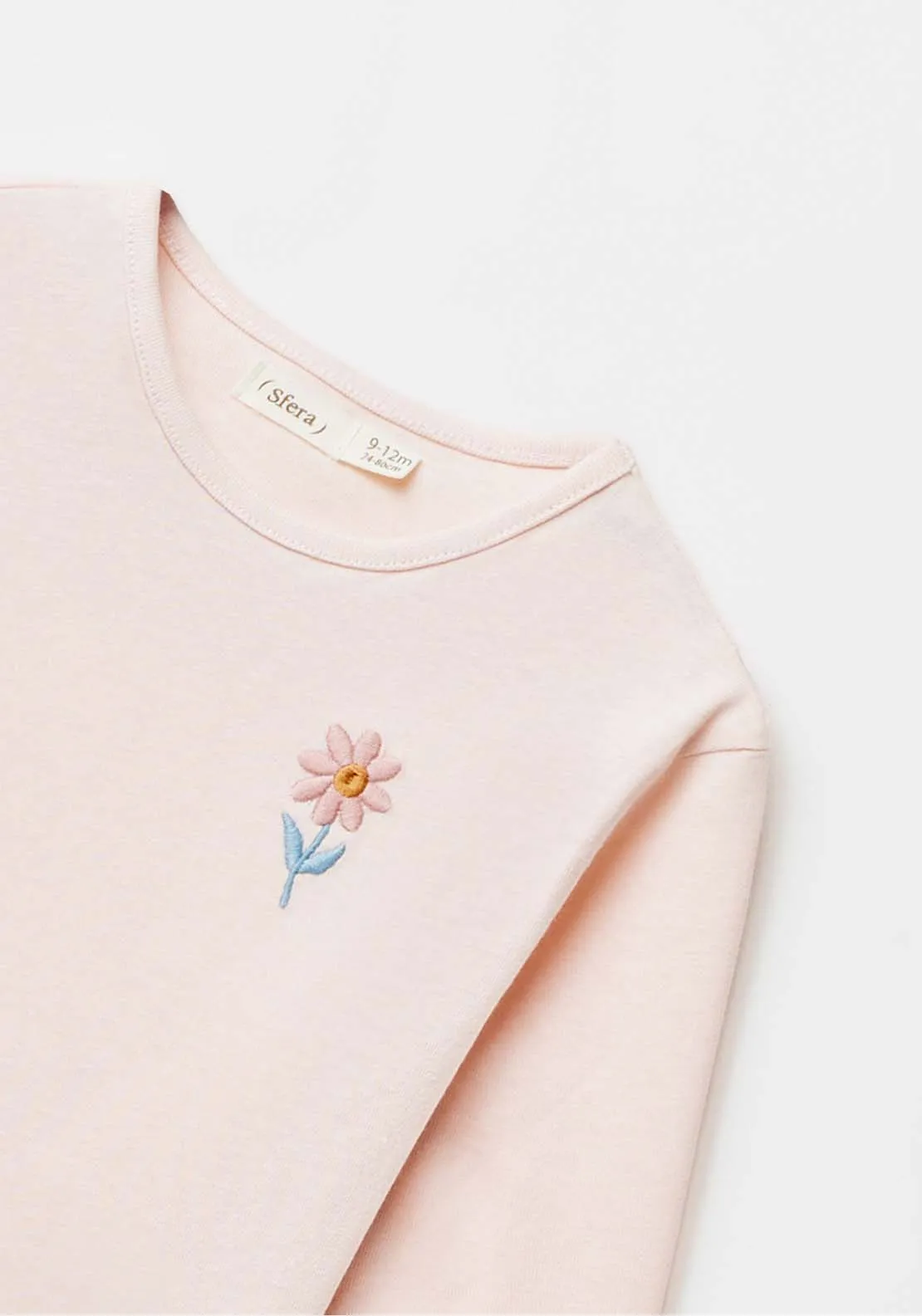 Long Sleeve Plain Tshirt - Pink Light