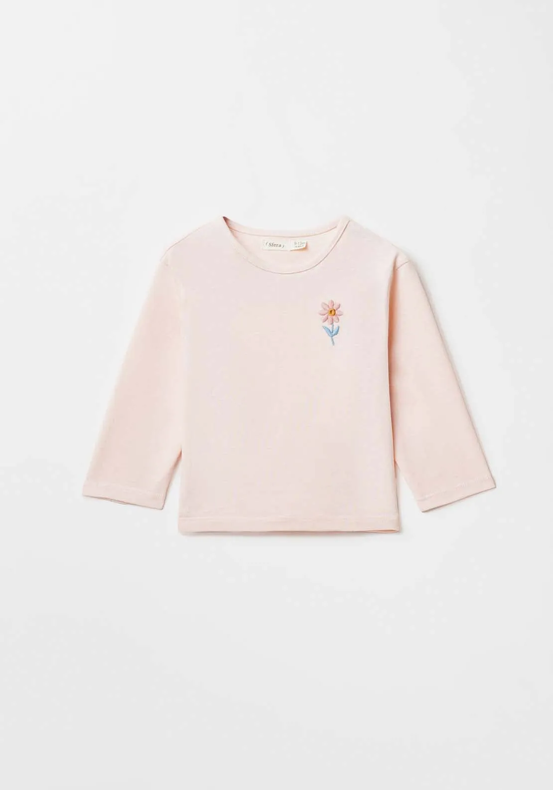 Long Sleeve Plain Tshirt - Pink Light