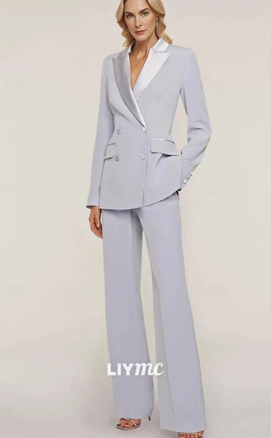 M1010 - Jumpsuit  Pantsuit Mother of the Bride Dress Long Sleeve