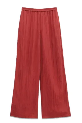 Mabel Fluid Wide Leg Crinkle Trousers