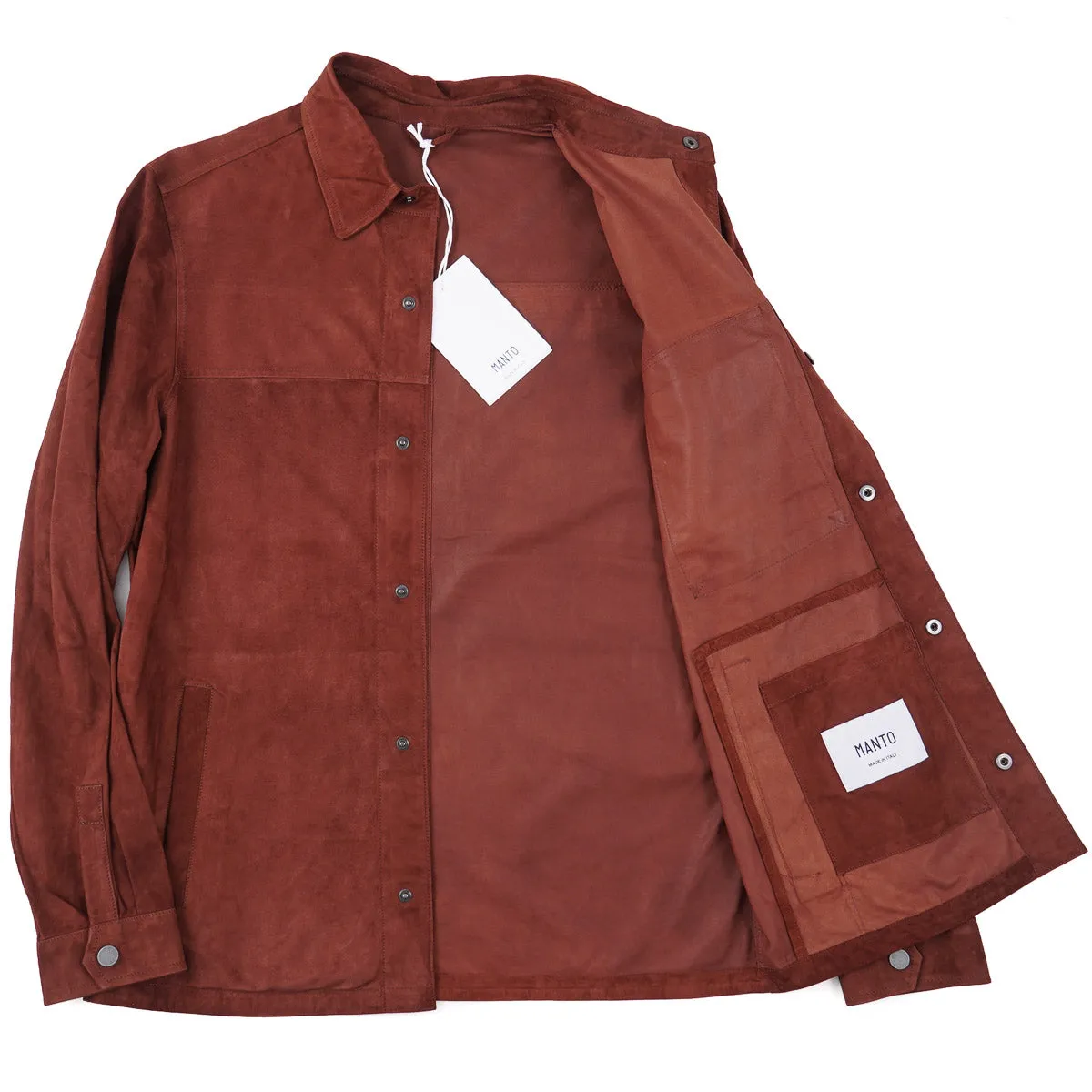 Manto Lightweight Nappa Suede Shirt-Jacket