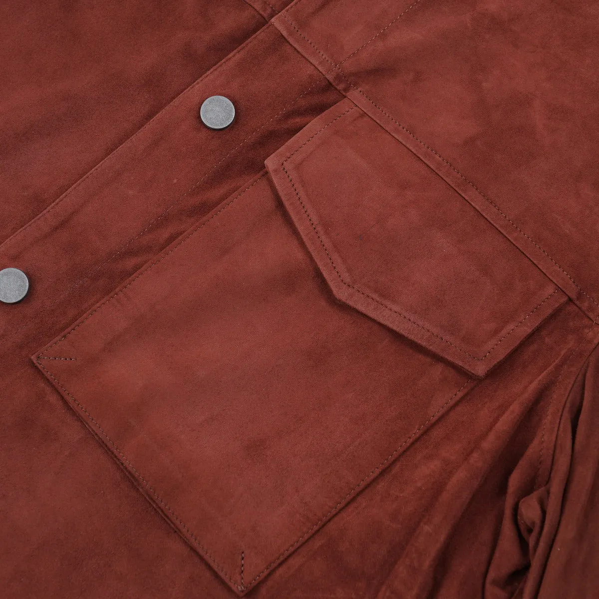 Manto Lightweight Nappa Suede Shirt-Jacket