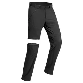 Men’s Modular Hiking Trousers, MH500 - Black