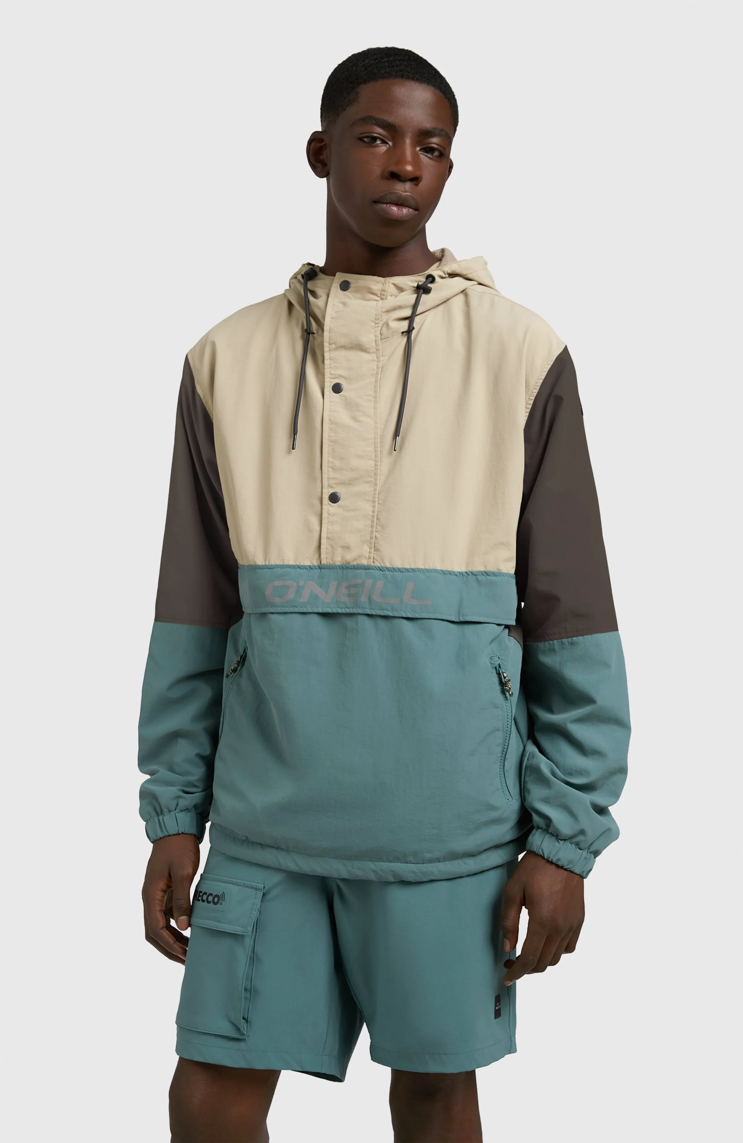 Modular Anorak Jacket | Crockery Colour Block