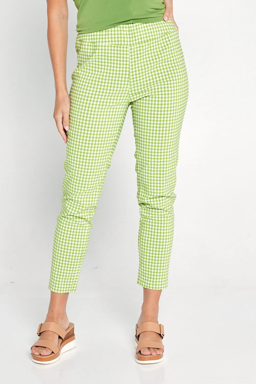 Moira Pants - Green Gingham