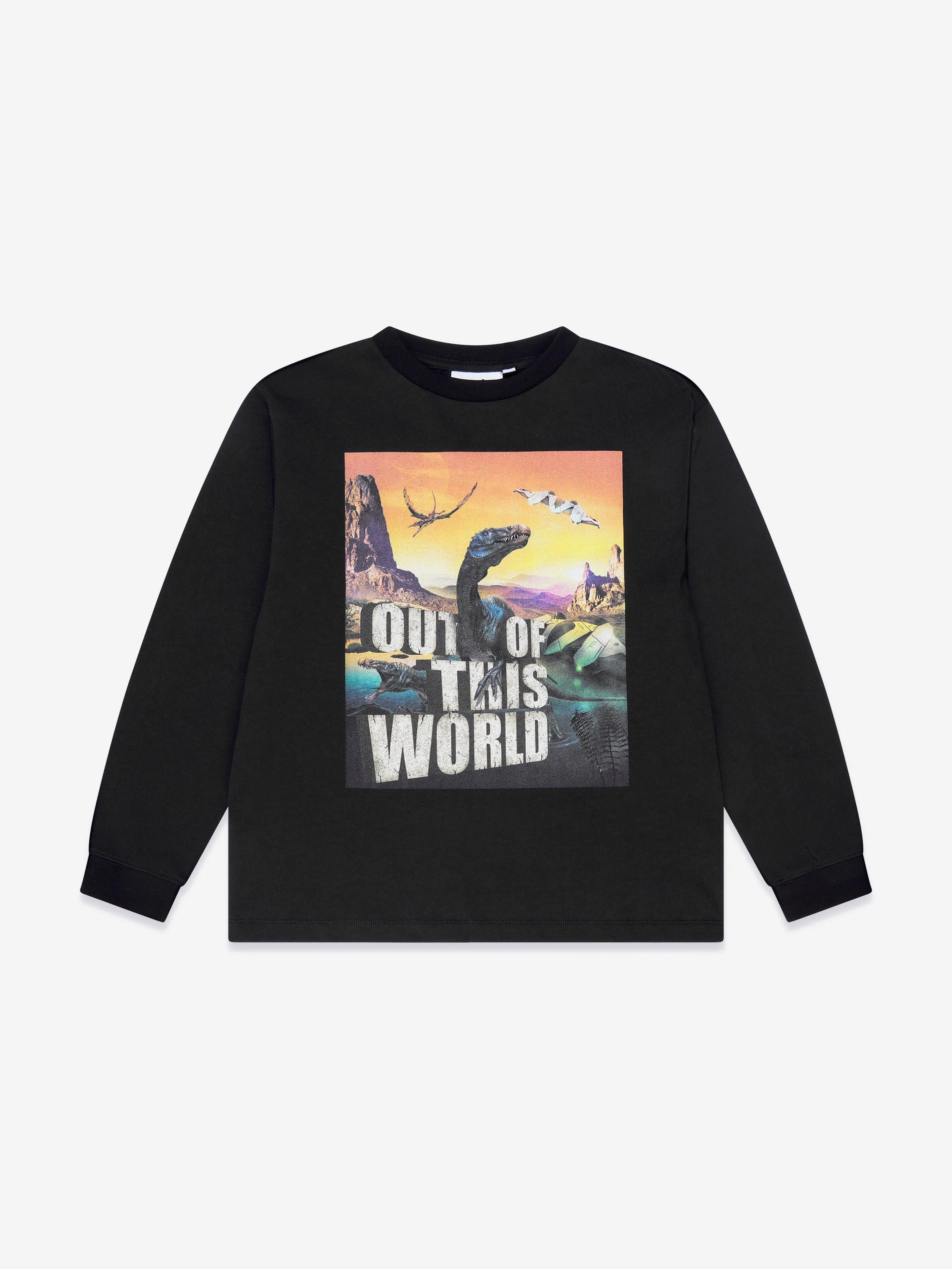 Molo Boys Strange World Long Sleeve T-Shirt in Black