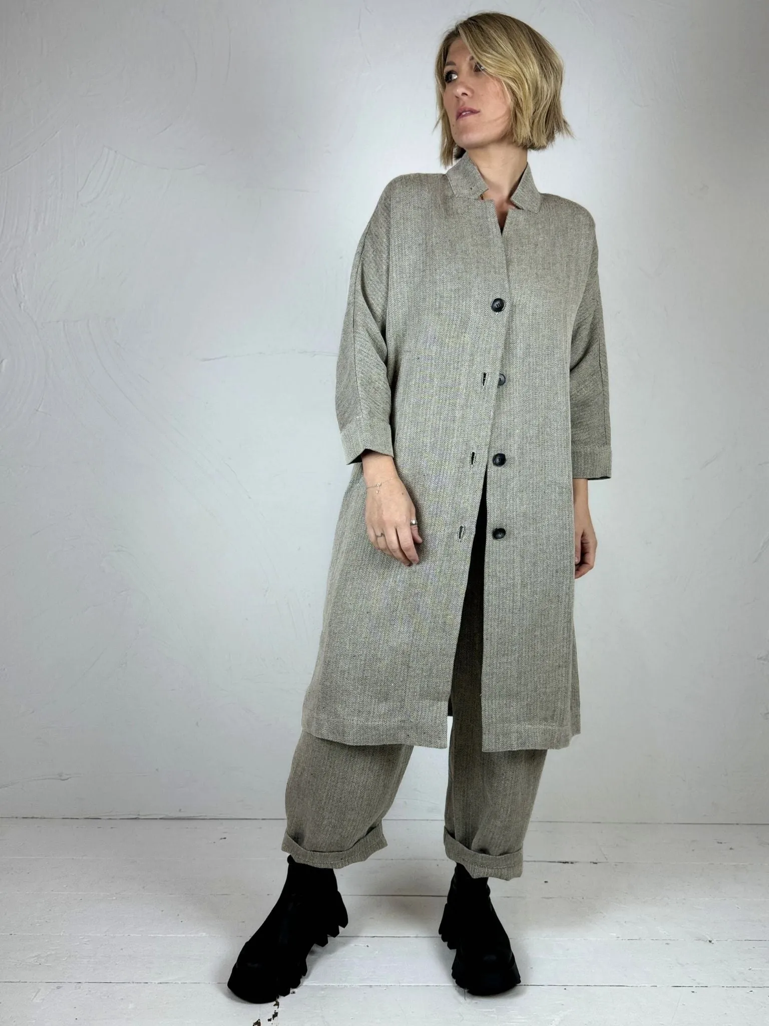 Nature Neokla Herringbone Linen Jacket