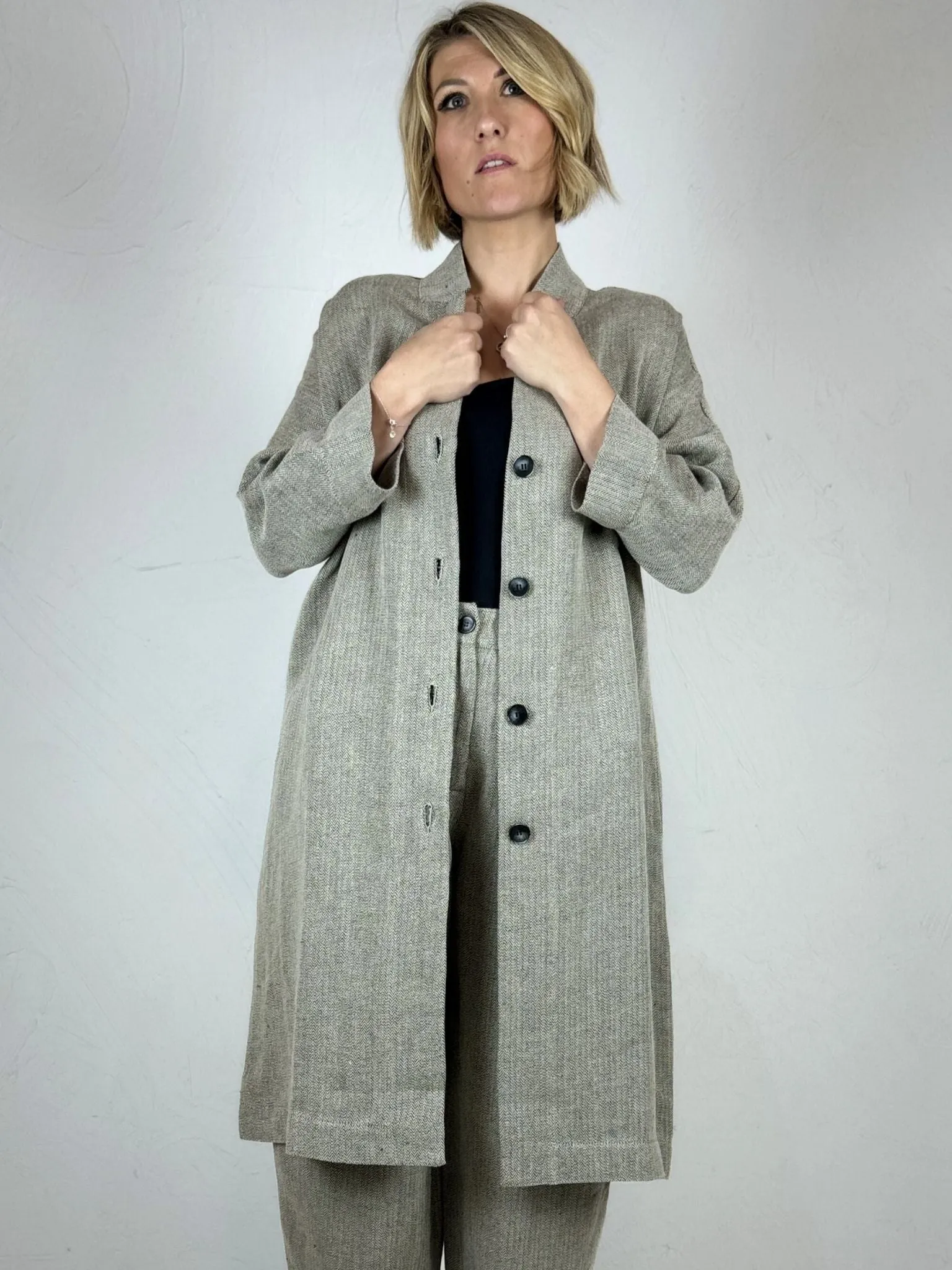 Nature Neokla Herringbone Linen Jacket