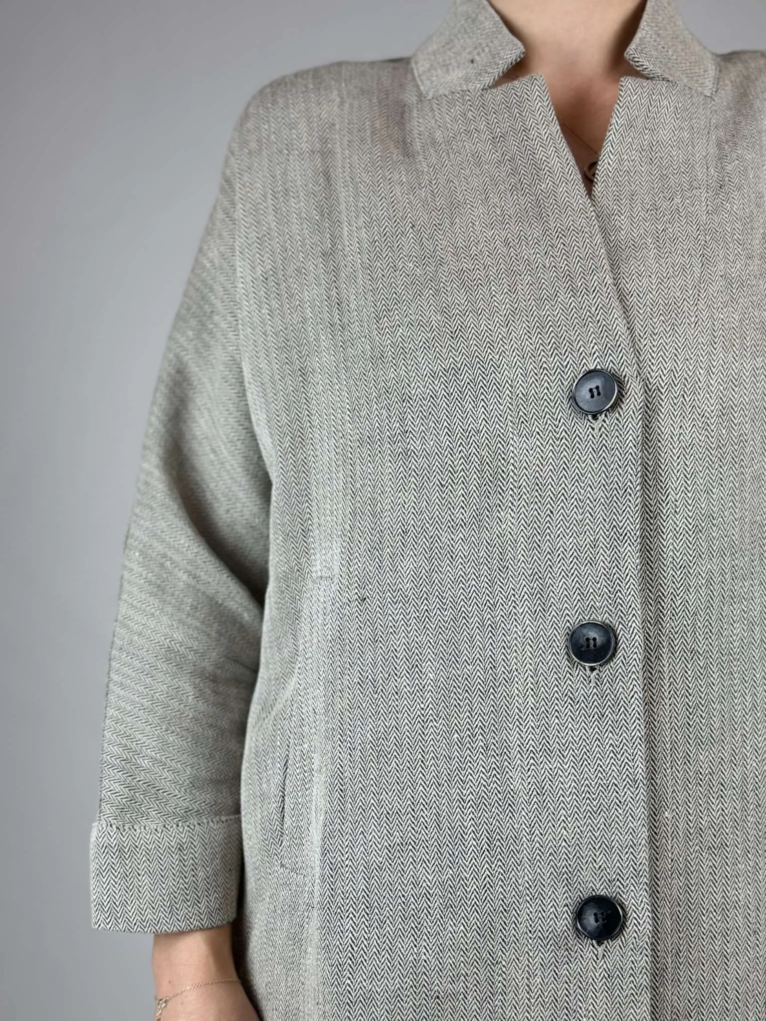 Nature Neokla Herringbone Linen Jacket