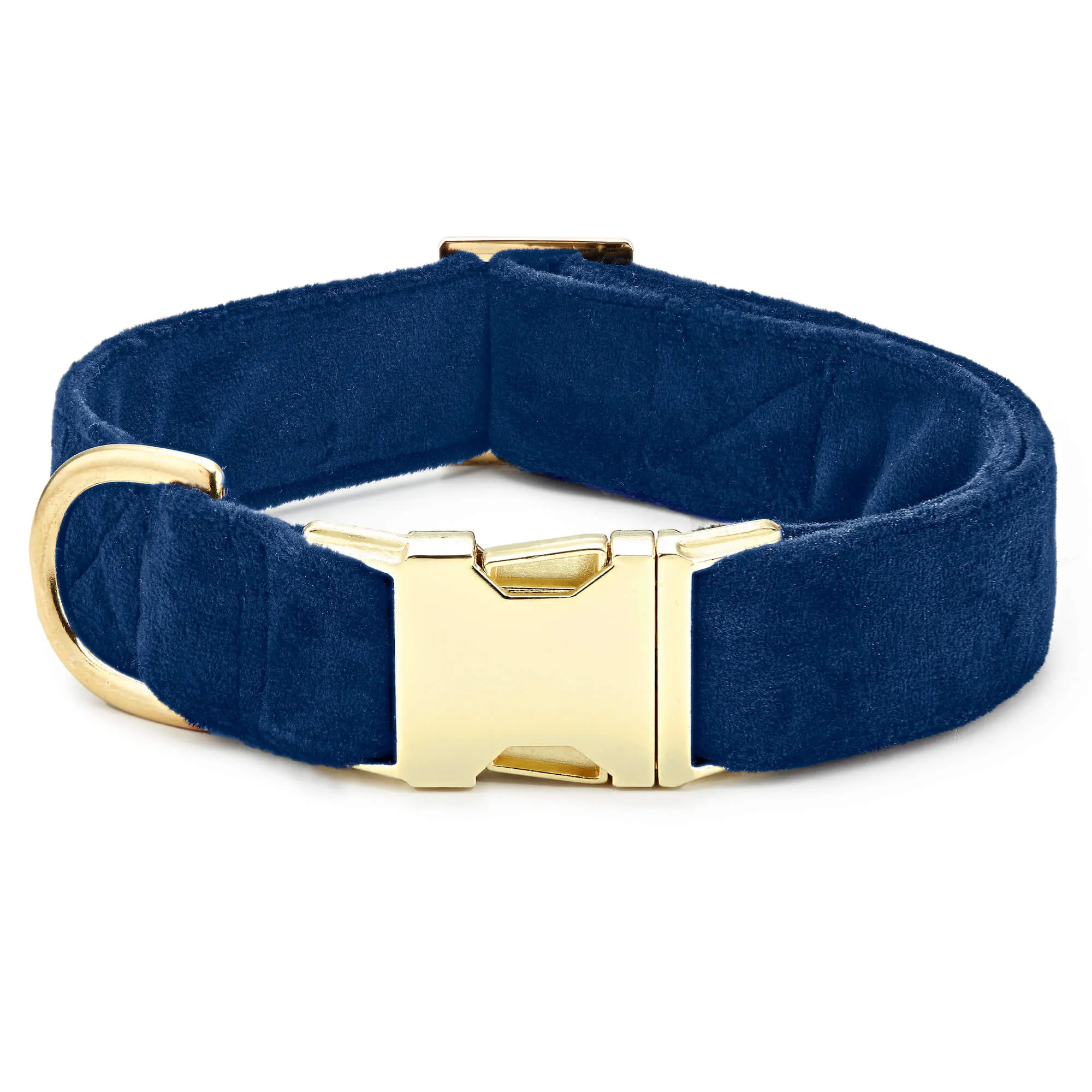 Navy Velvet Lady Bow Collar