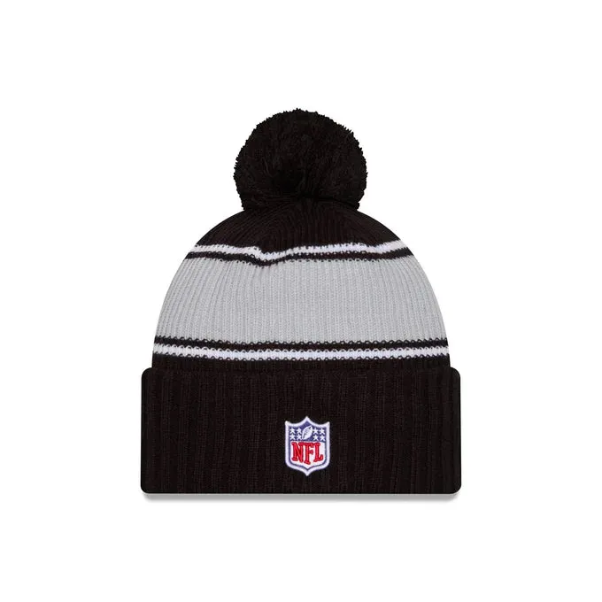 New Era Las Vegas Raiders Cold Weather Sport Pom Knit Beanie