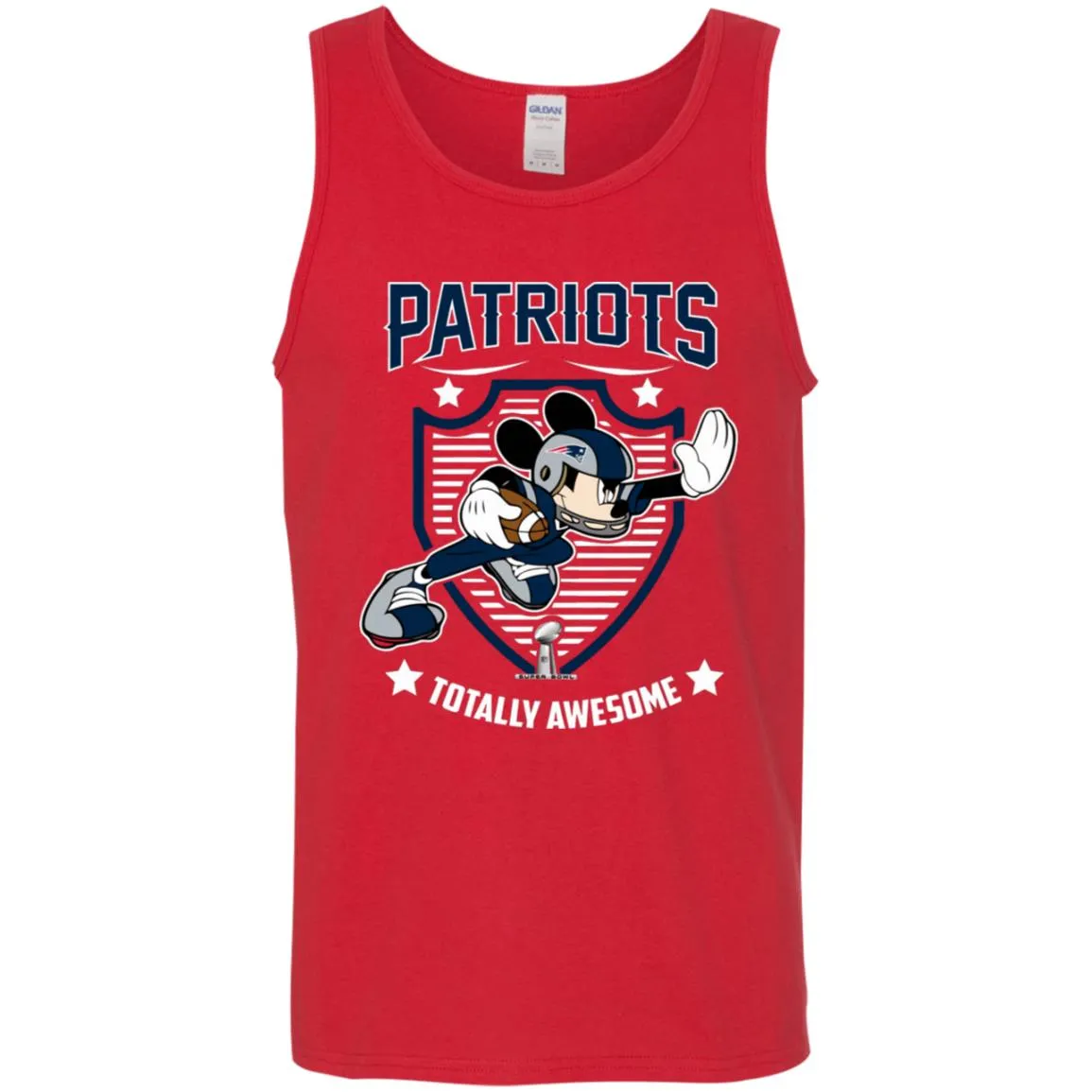 Nfl – New England Patriots Totally Awesome Mickey Mouse Super Bowl 2019 Football Men Cotton Tank