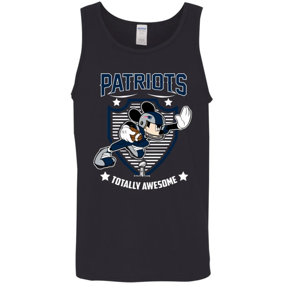 Nfl – New England Patriots Totally Awesome Mickey Mouse Super Bowl 2019 Football Men Cotton Tank