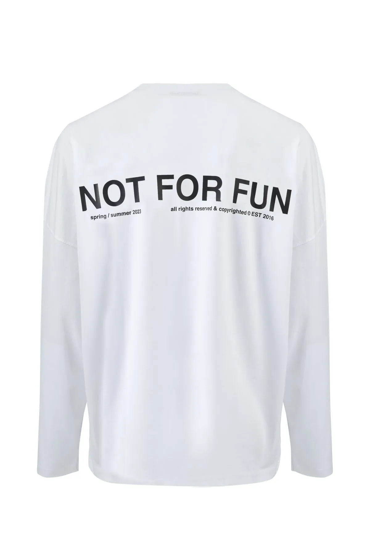 Not For Fun 004 / Long Sleeve Oversize T-shirt