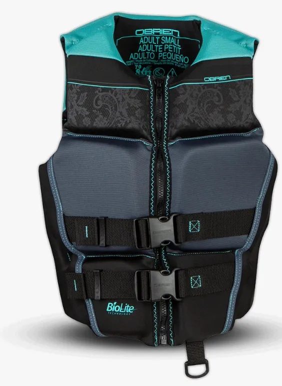 O'Brien Women's Flex V-Back Life Jacket - Teal Medium