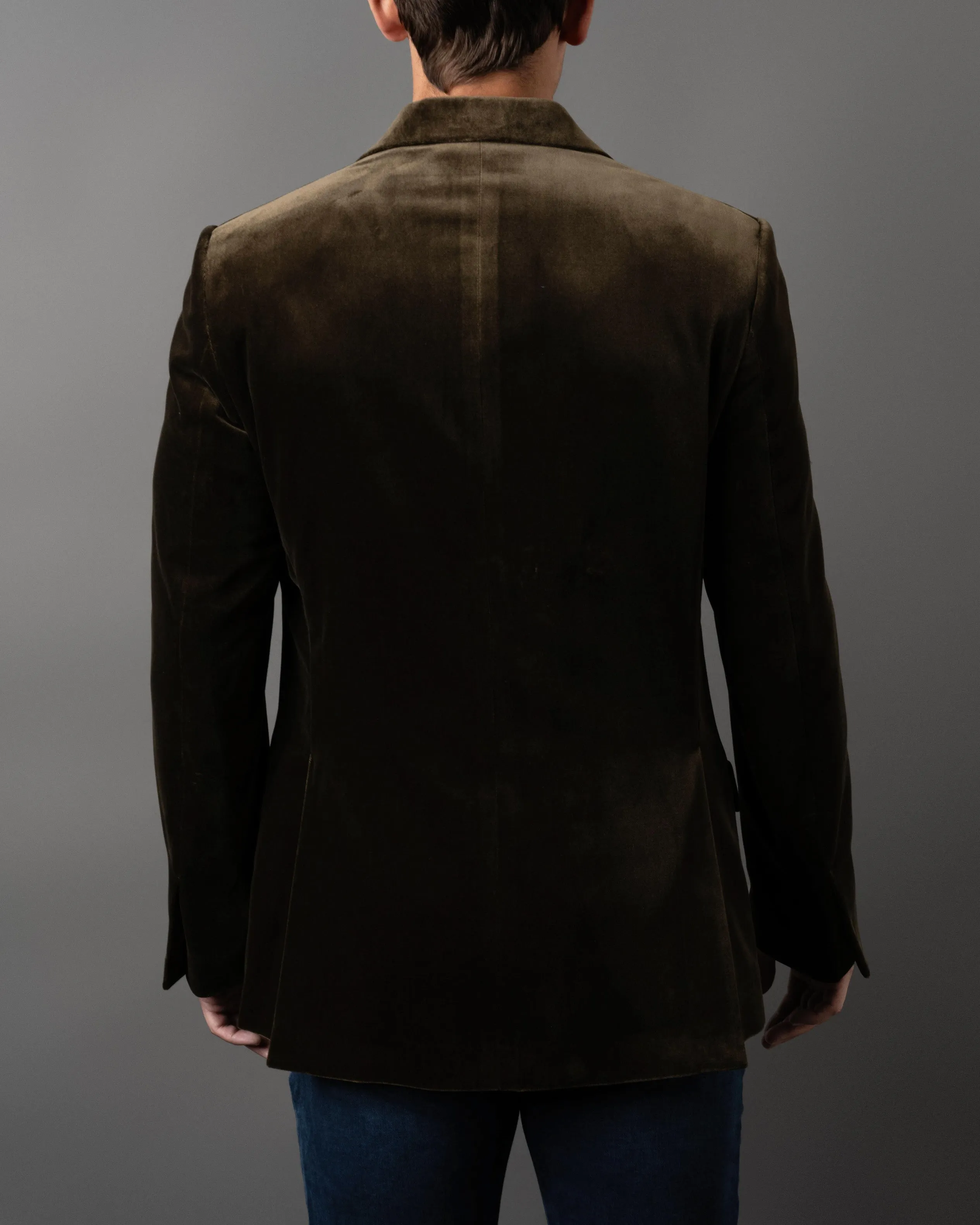 Peak Lapel Velvet Jacket