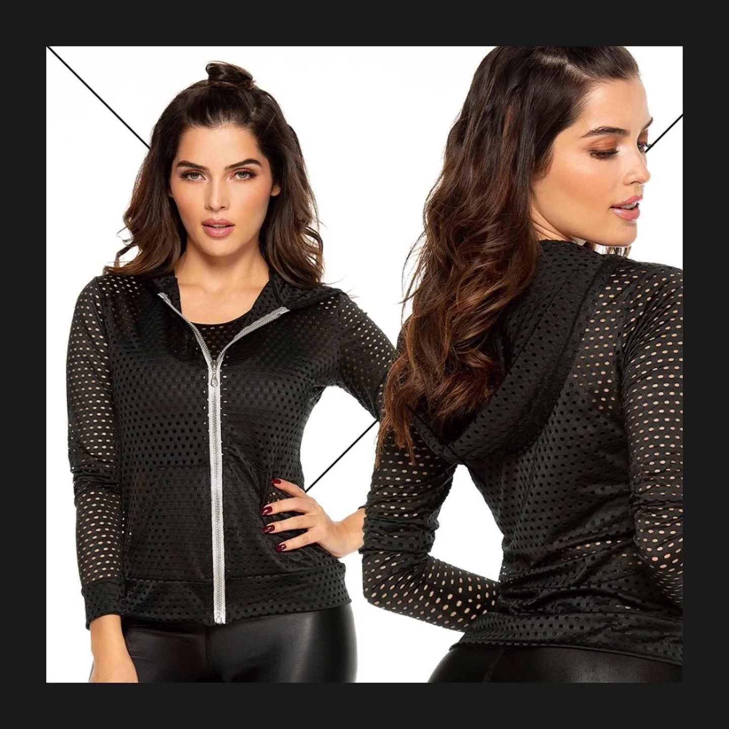 Pinera Workout lightweight mesh long sleeve Jacket