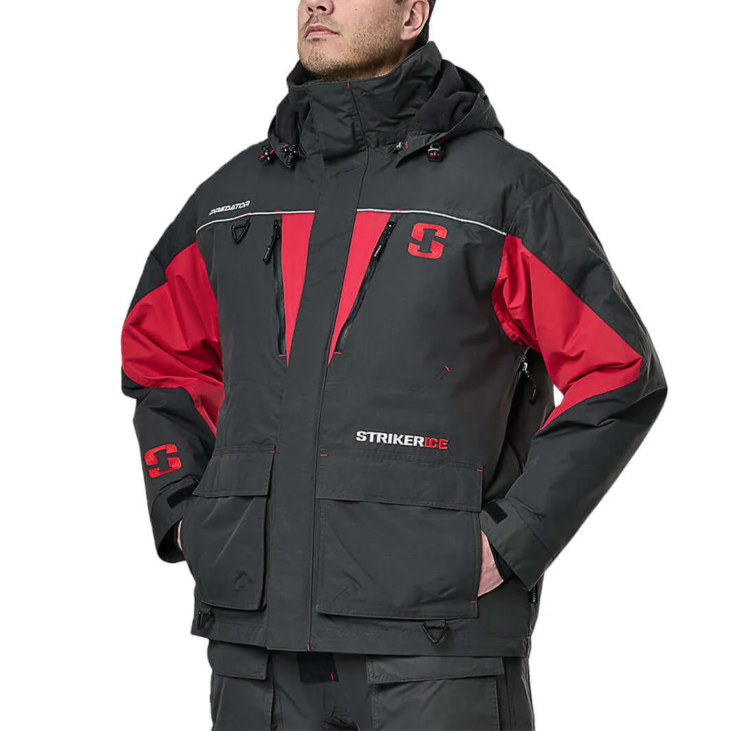 Predator Jacket - Charcoal/Red