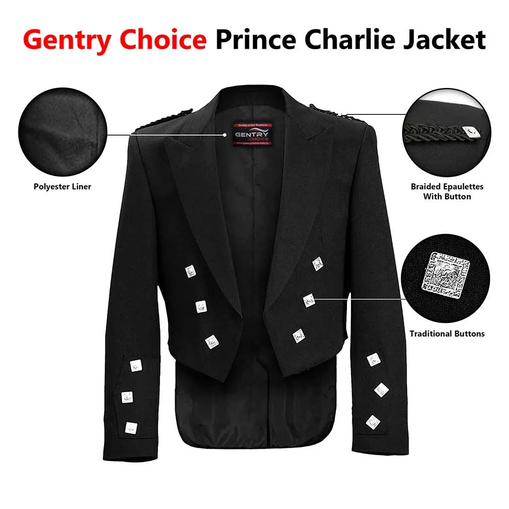 Prince Charlie Jacket & Vest Black