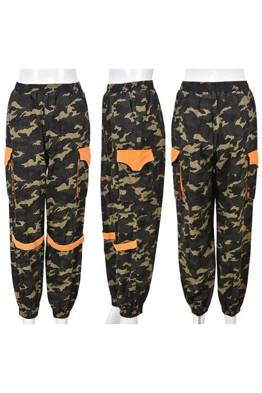 PY361 Ankle Long Camo Pants