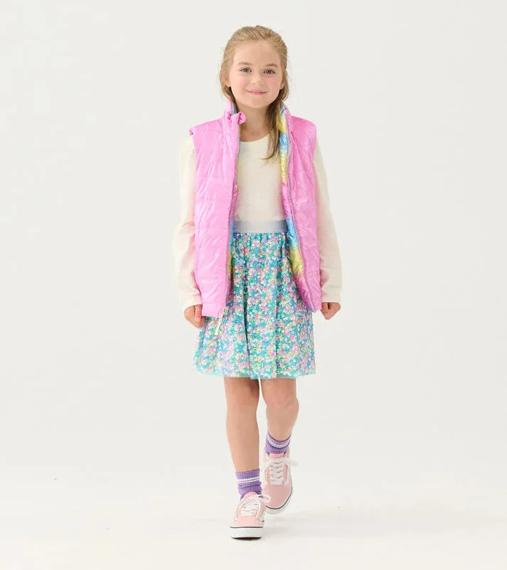 Rainbow Shine Reversible Quilt Vest