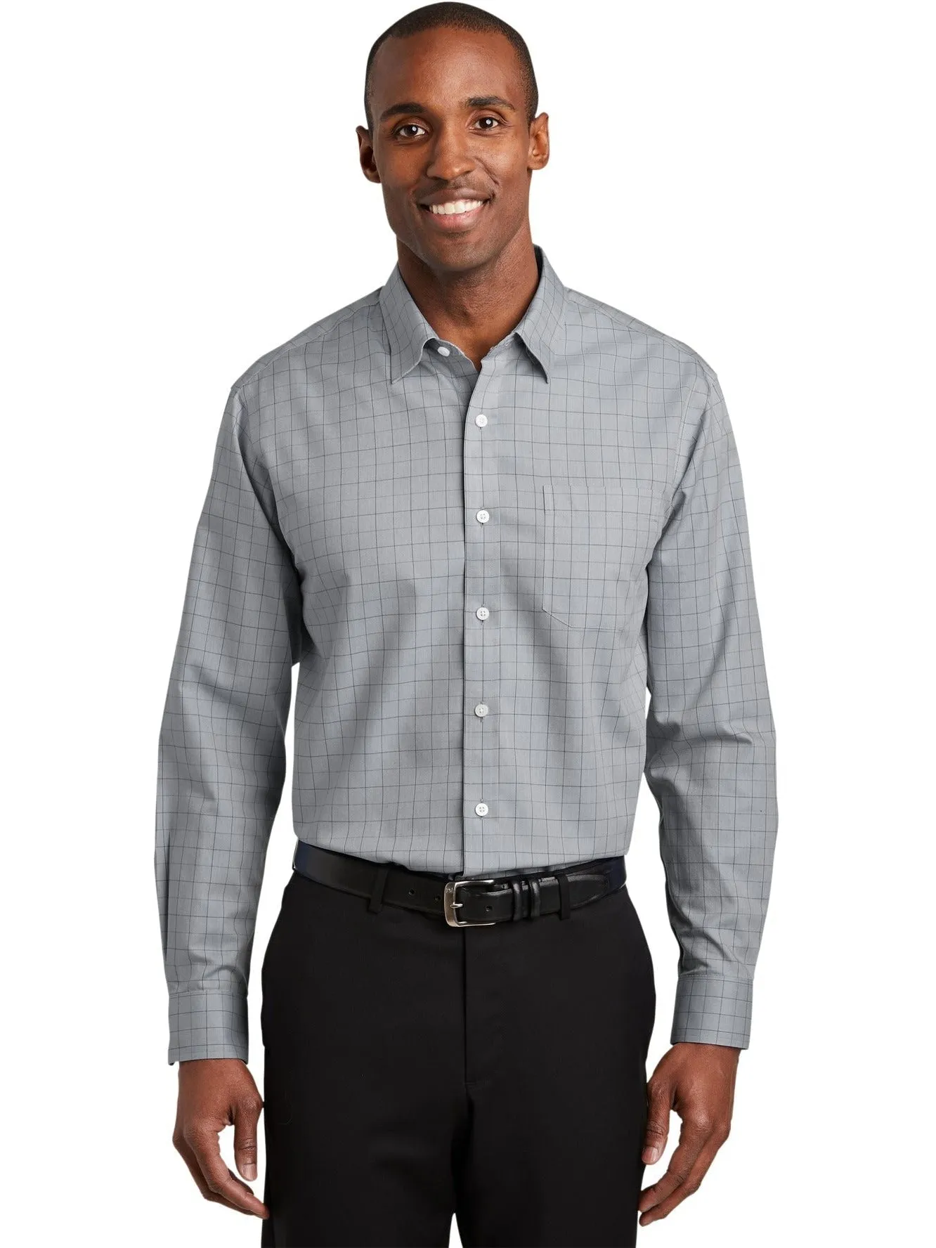 Red House Windowpane Plaid Non-Iron Shirt