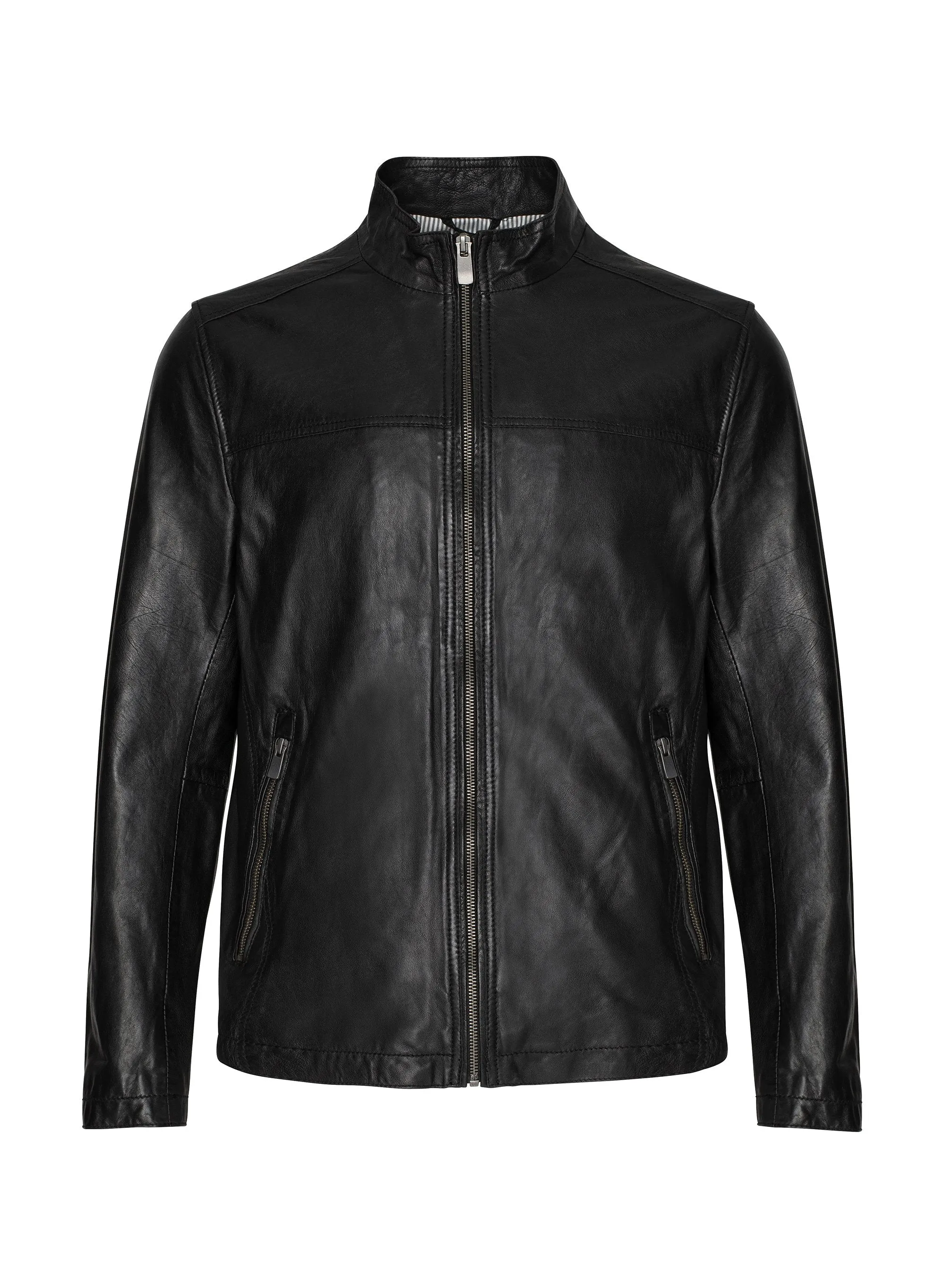 Regency Lucio Soft Lamb Leather Lightweight Bomber Jacket