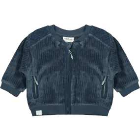 Riffle Amsterdam - Organic Bomber Jacket - Blue Corduroy