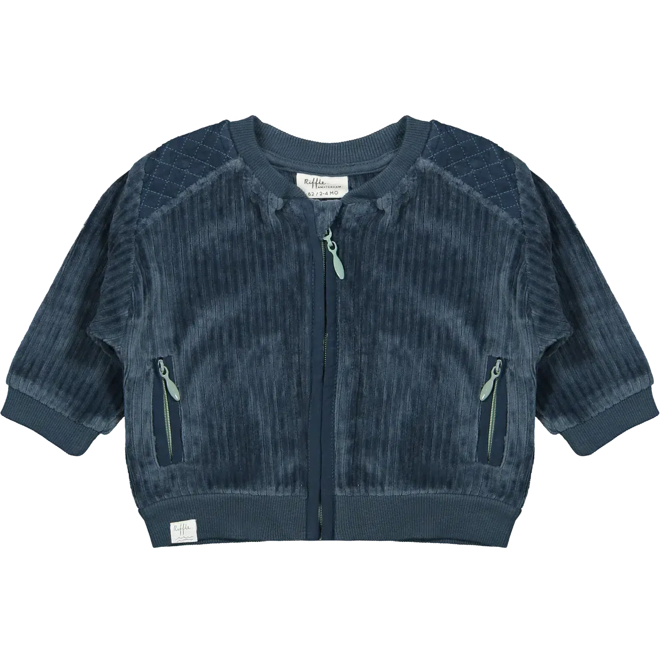 Riffle Amsterdam - Organic Bomber Jacket - Blue Corduroy