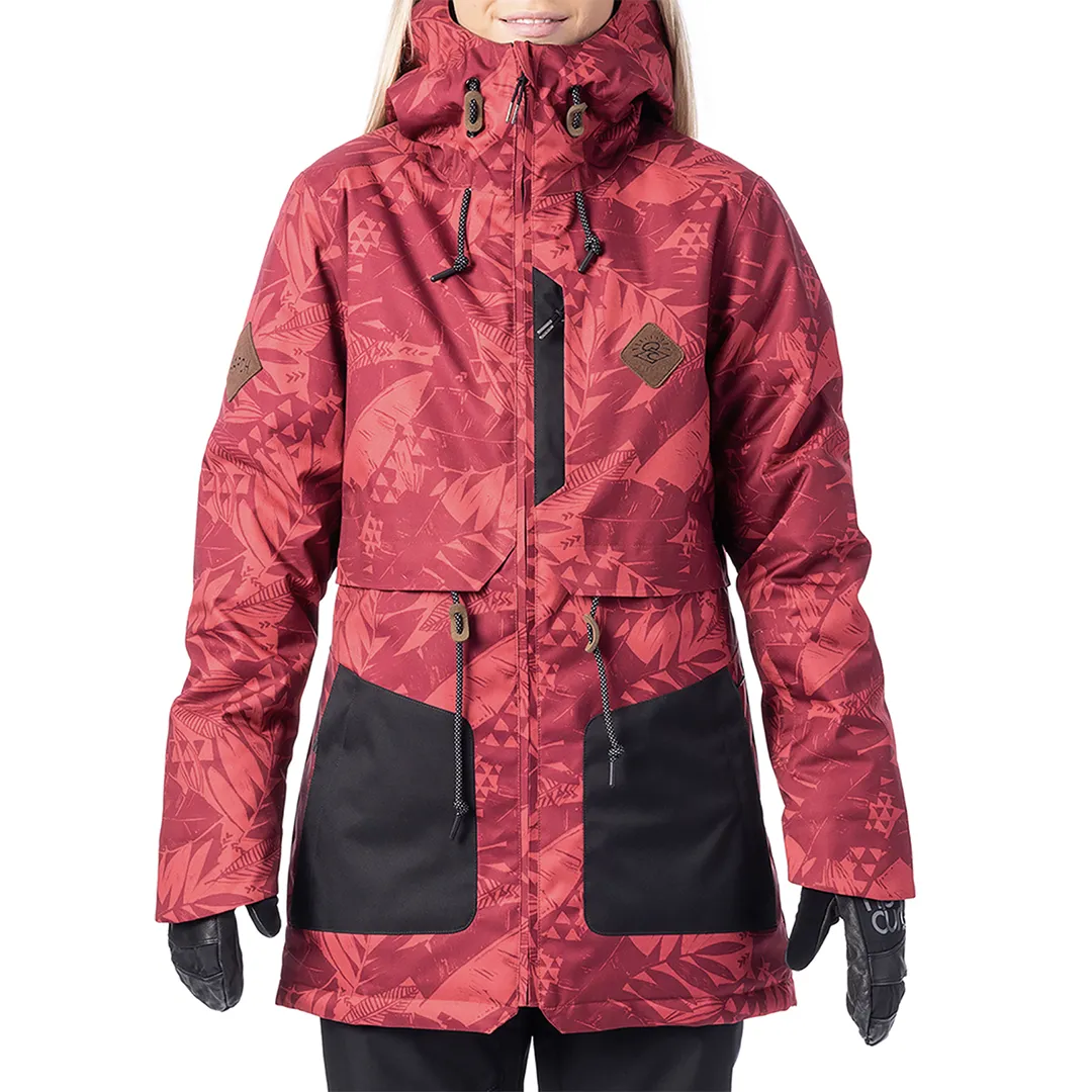 RIP CURL AMITY WOMENS JACKET DEEP CLARET