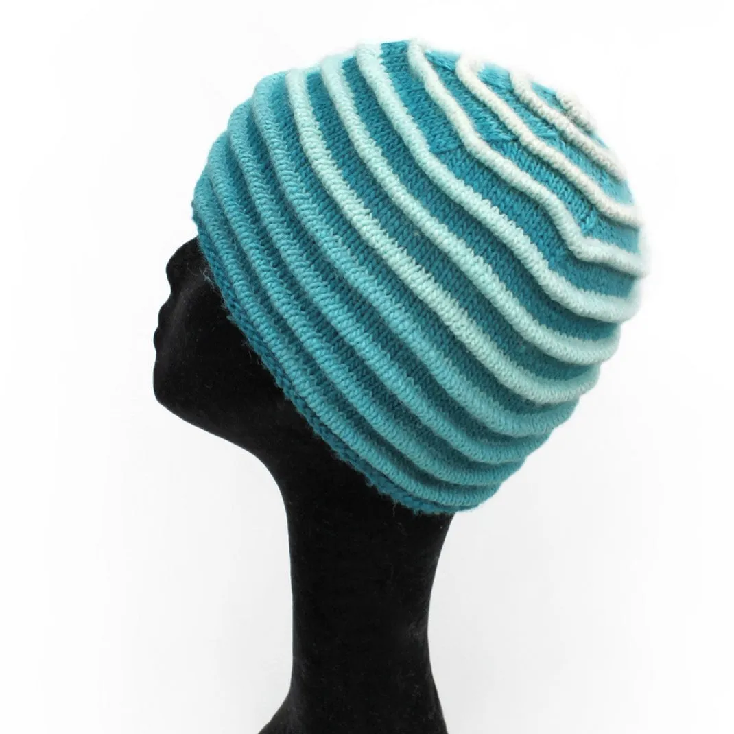 Ripley Hat Knitting Kit | Freia Handpaints Superwash Merino Silk Sport