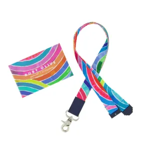 RO x Lordy Dordie Rainbow Lanyard (3 Colours With Safety Clasp