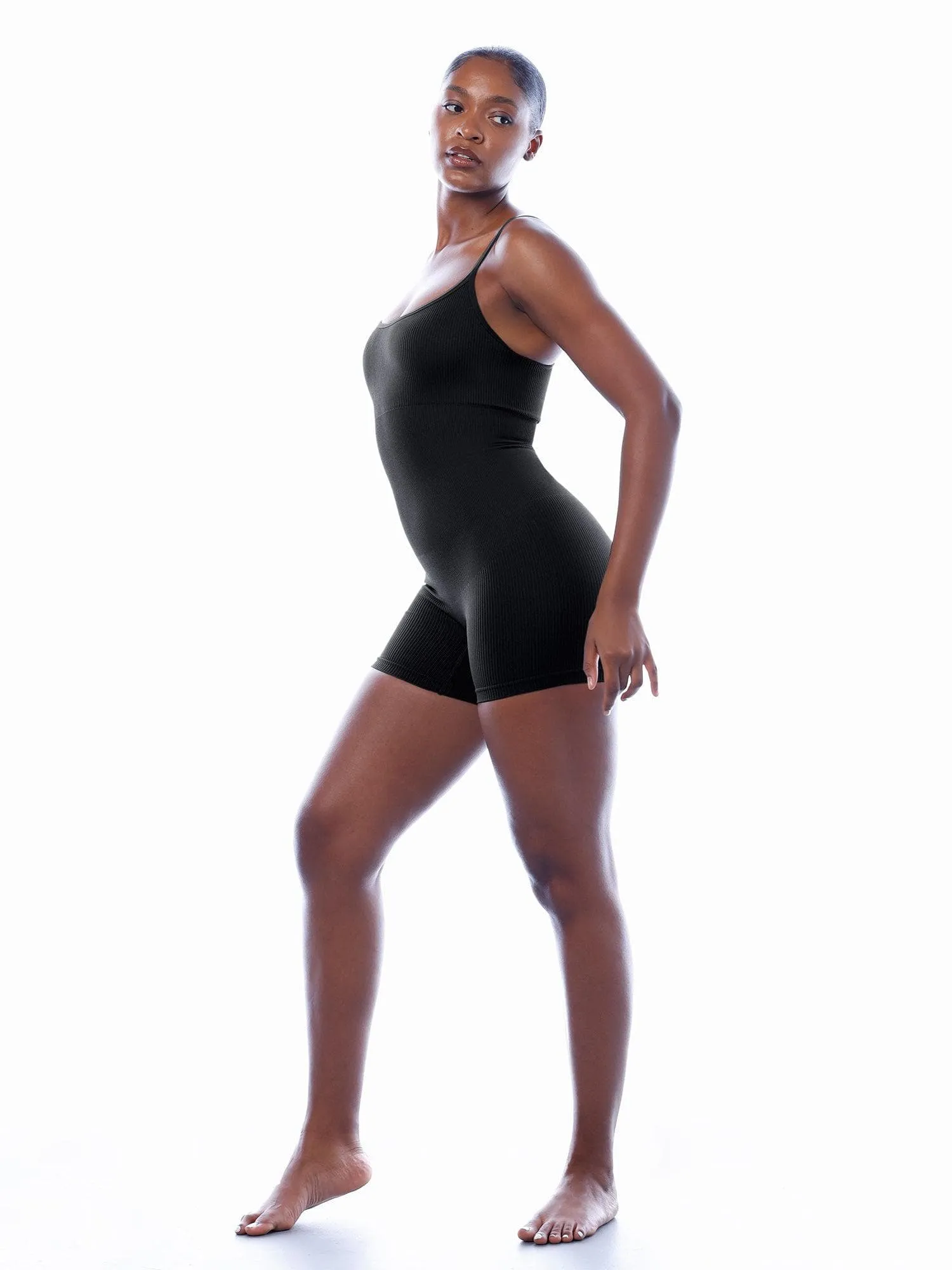 Shapewear Seamless Rib Strappy Romper