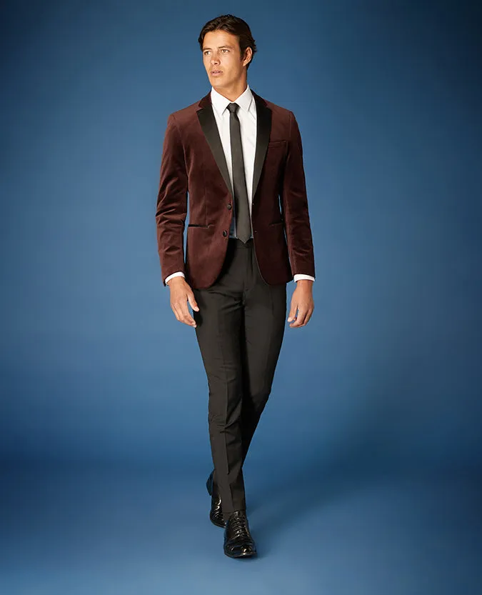 Slim Fit Velvet Jacket