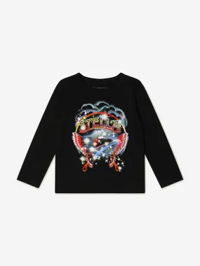 Stella McCartney Girls Long Sleeve Graphic Print T-Shirt