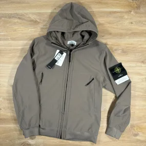 Stone Island Soft Shell-R Jacket in Walnut Brown