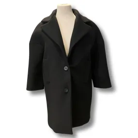 Tara Jarmon black wool blend 3/4 sleeve coat size UK8/US4