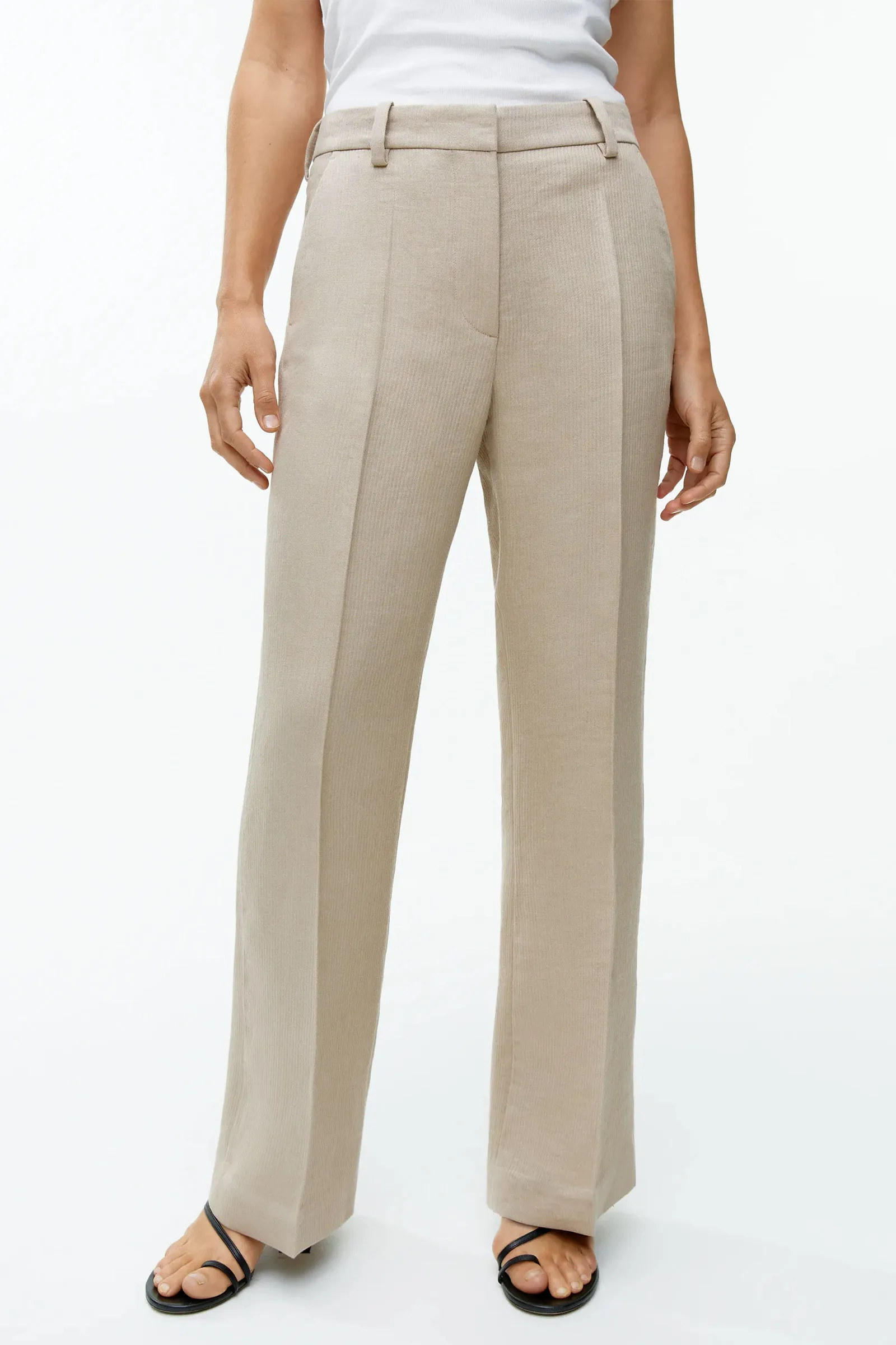 Textured Linen Trousers