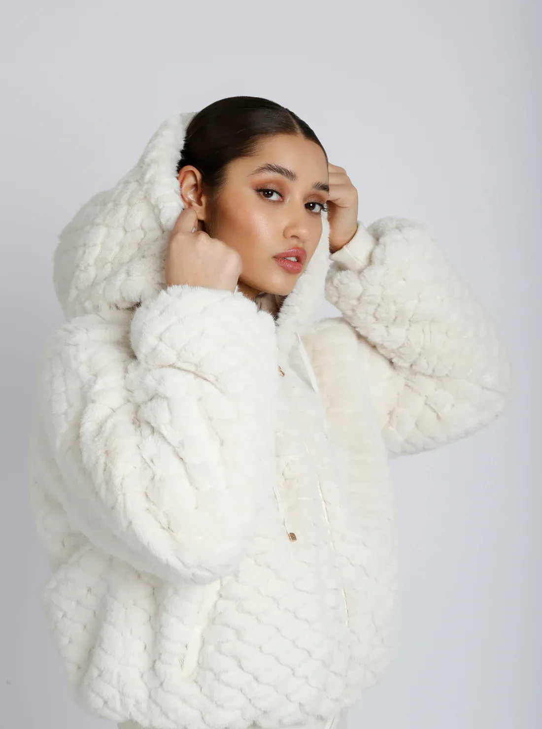 The Fawn Reversible Faux Fur Hoodie