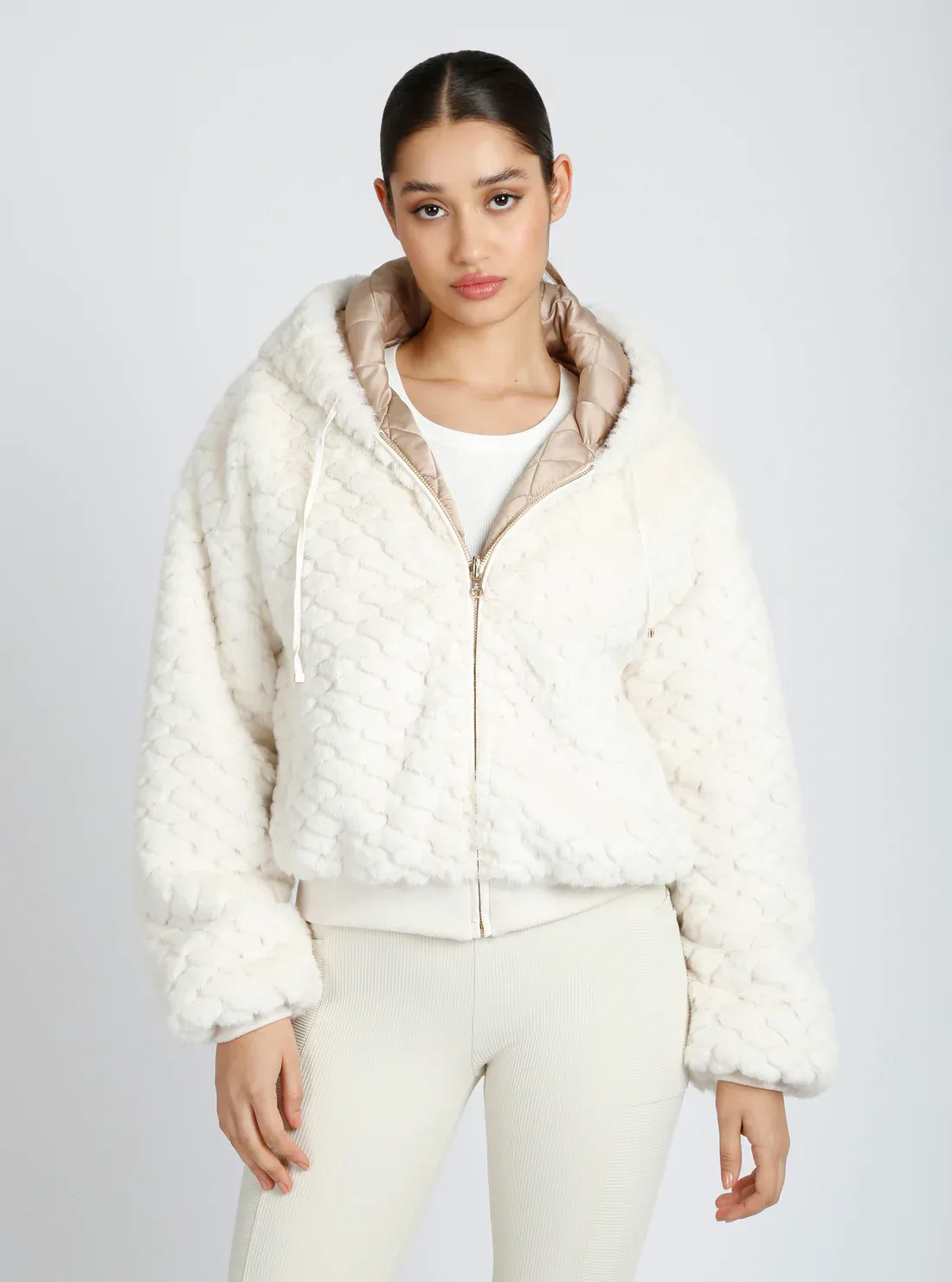 The Fawn Reversible Faux Fur Hoodie