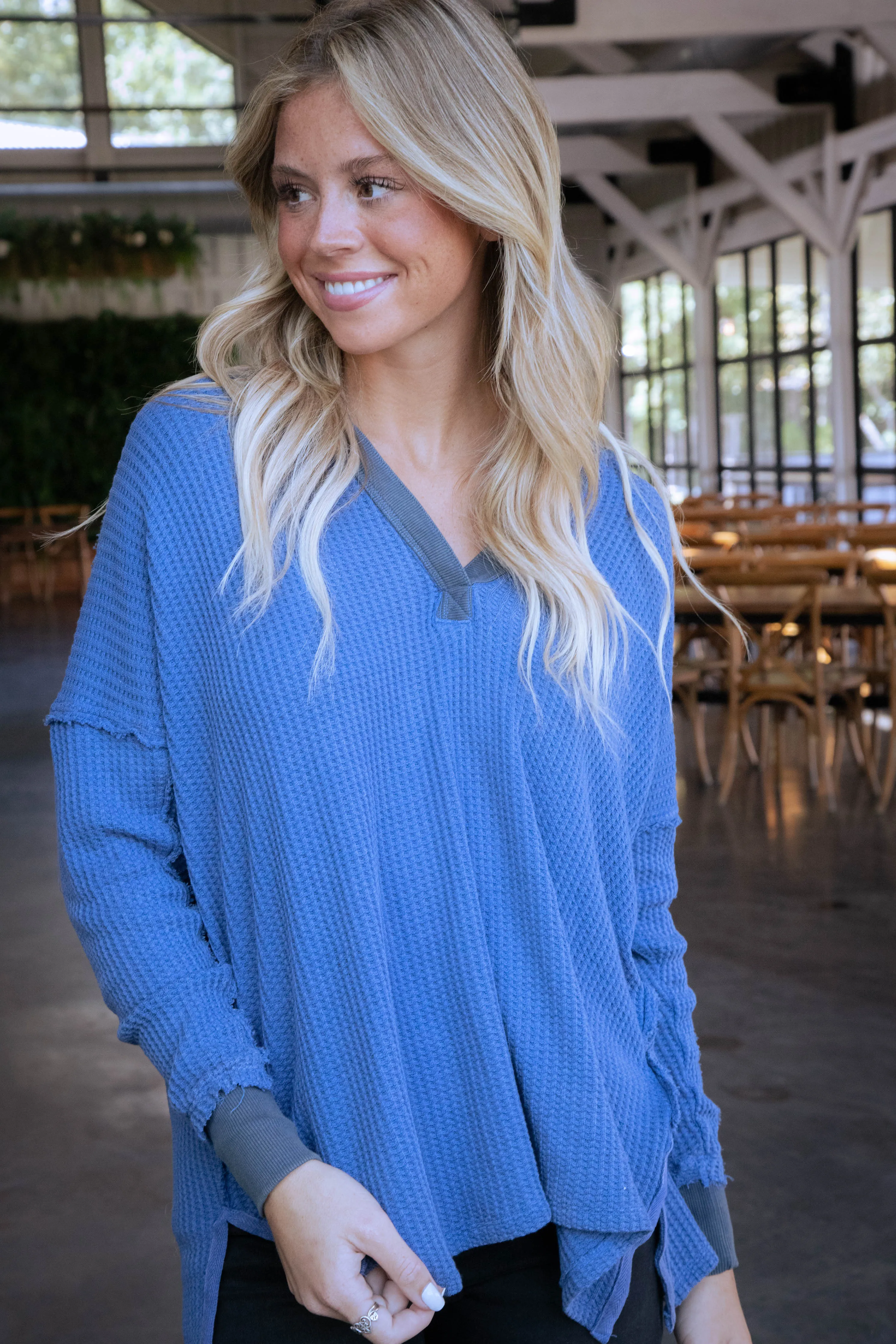 Travis Polo Top, Dutch Blue | Free People