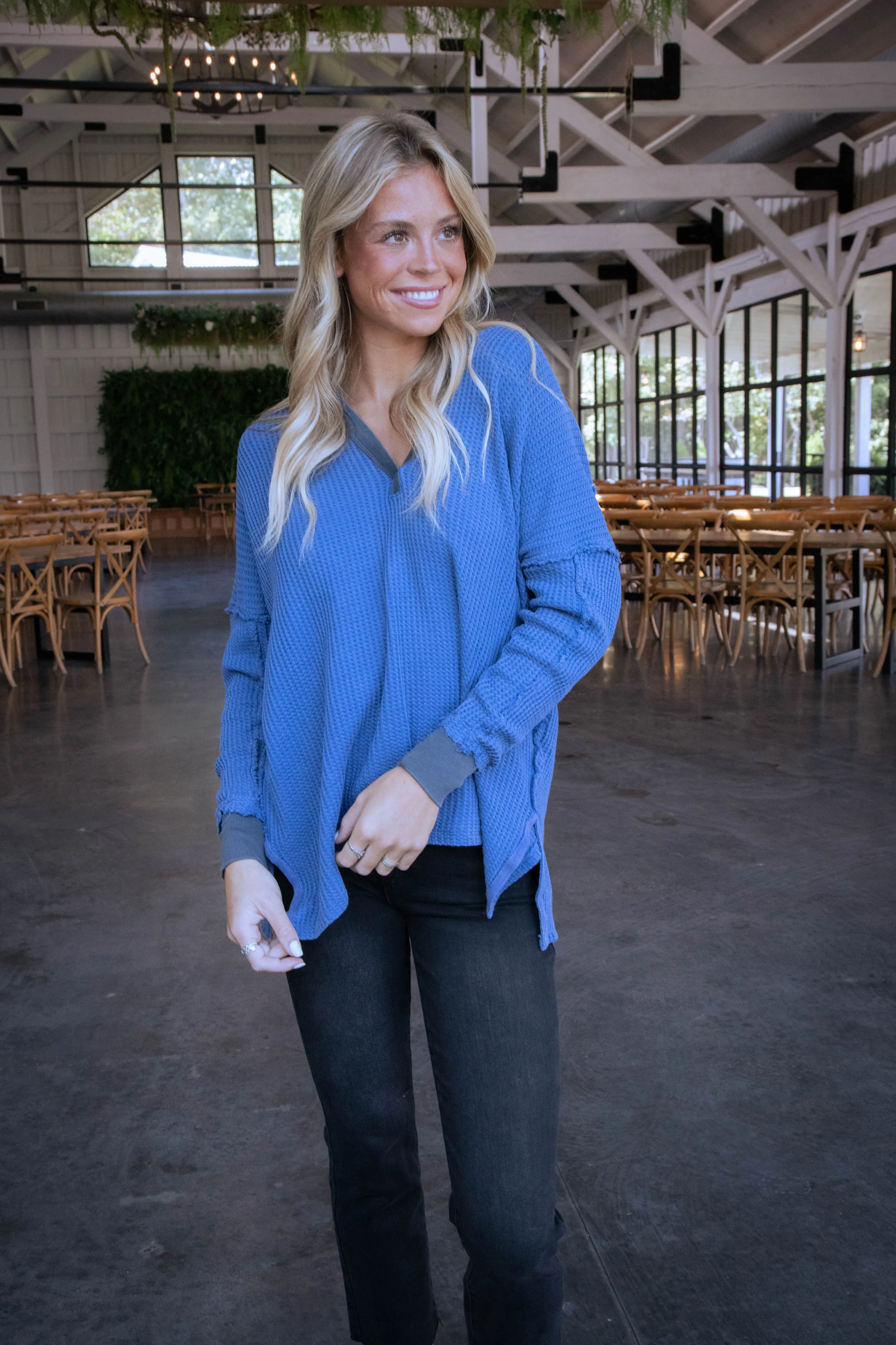 Travis Polo Top, Dutch Blue | Free People