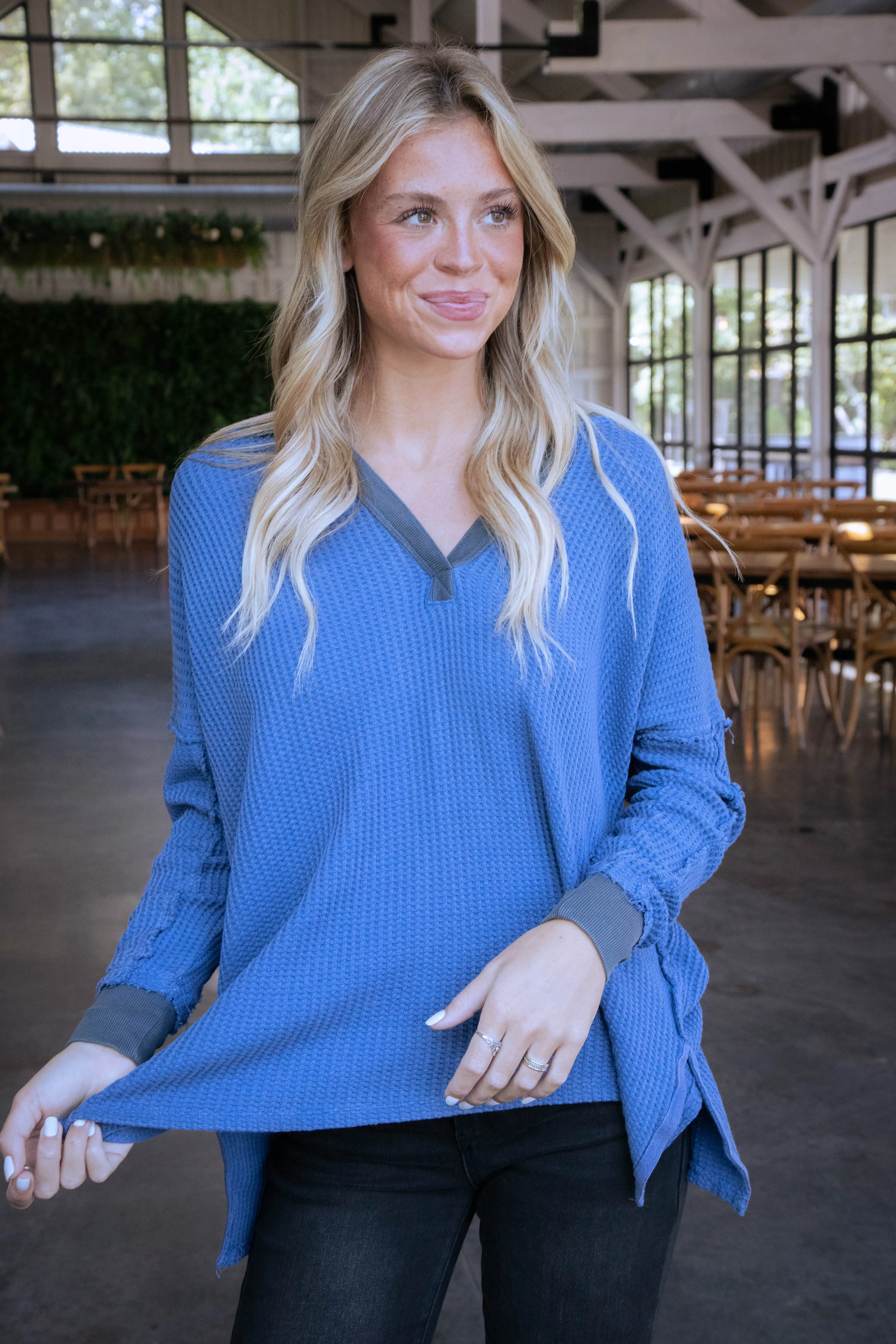 Travis Polo Top, Dutch Blue | Free People