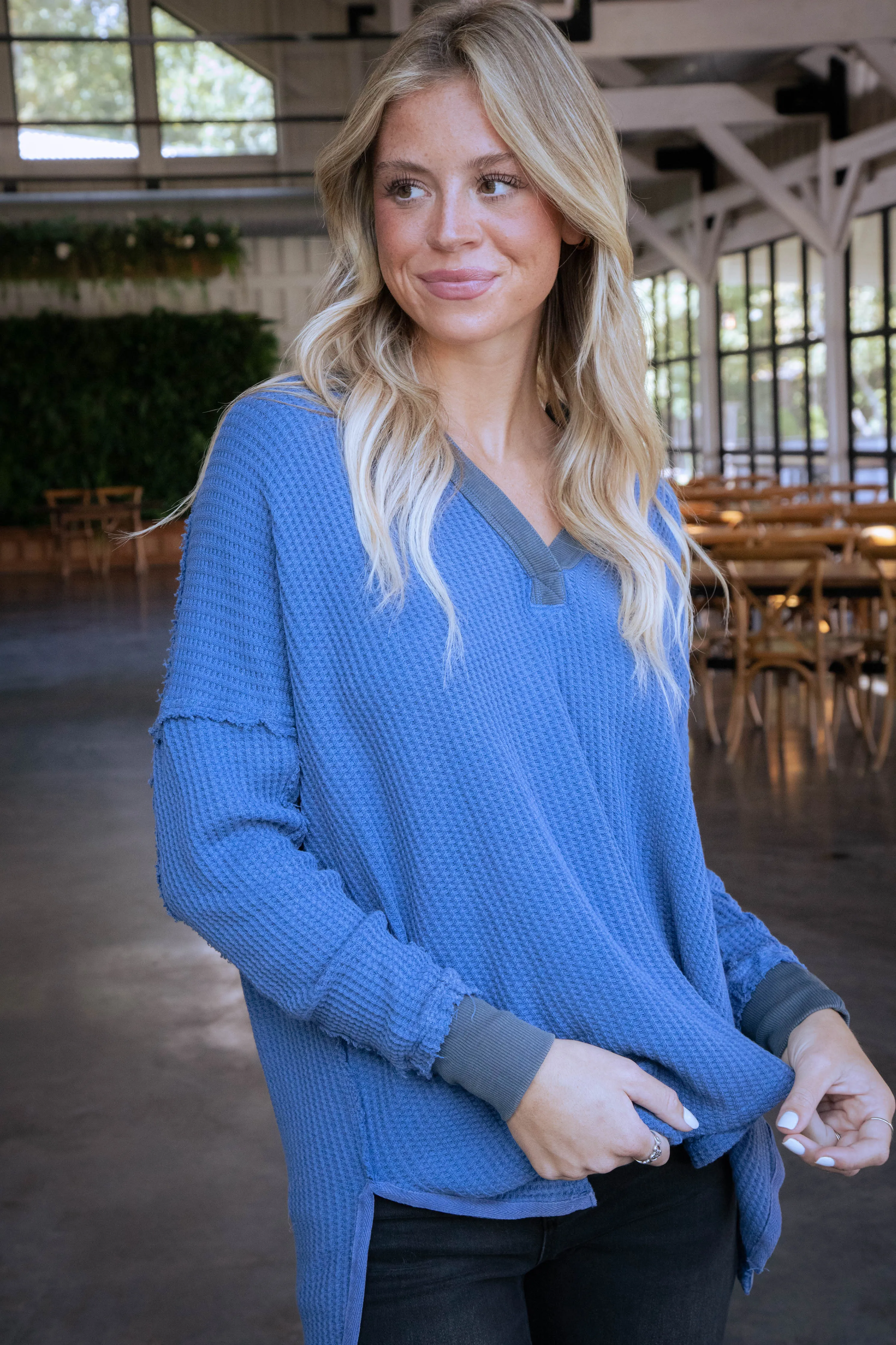 Travis Polo Top, Dutch Blue | Free People