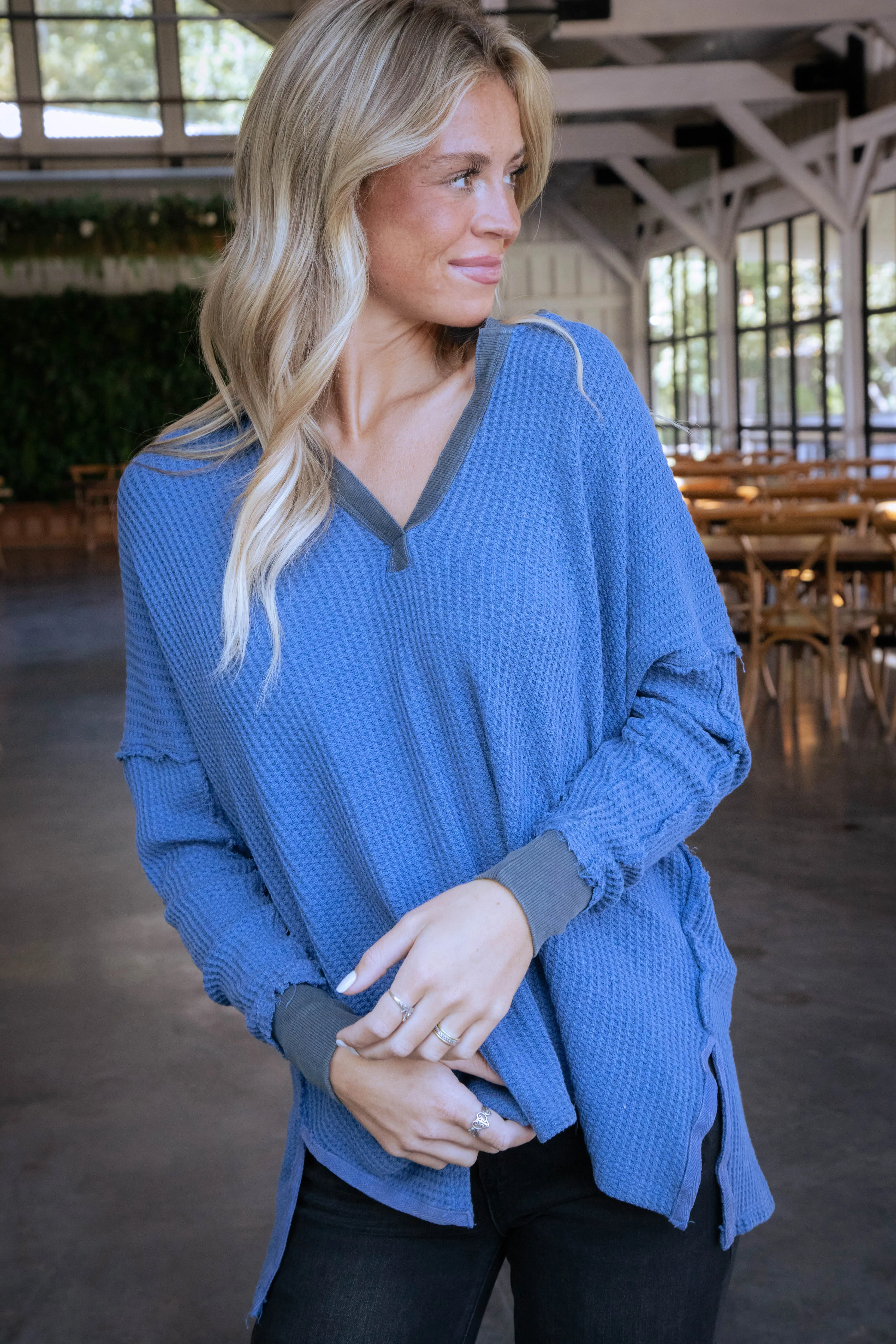 Travis Polo Top, Dutch Blue | Free People