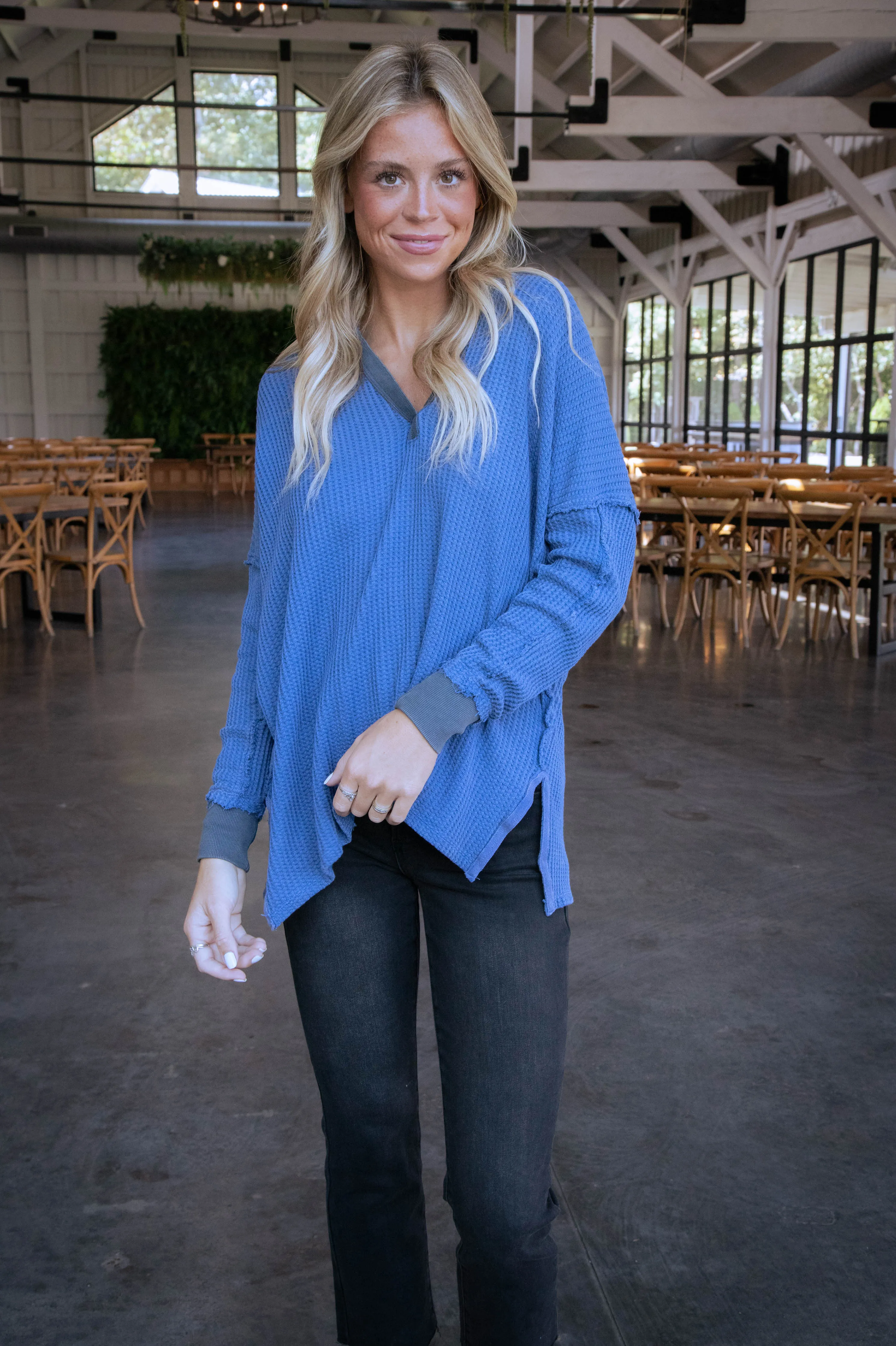 Travis Polo Top, Dutch Blue | Free People