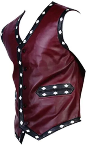 Ultimate Empowerment: The Invincible Maroon Warrior Vest - Unleash Your Inner Strength this Halloween