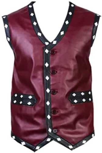 Ultimate Empowerment: The Invincible Maroon Warrior Vest - Unleash Your Inner Strength this Halloween