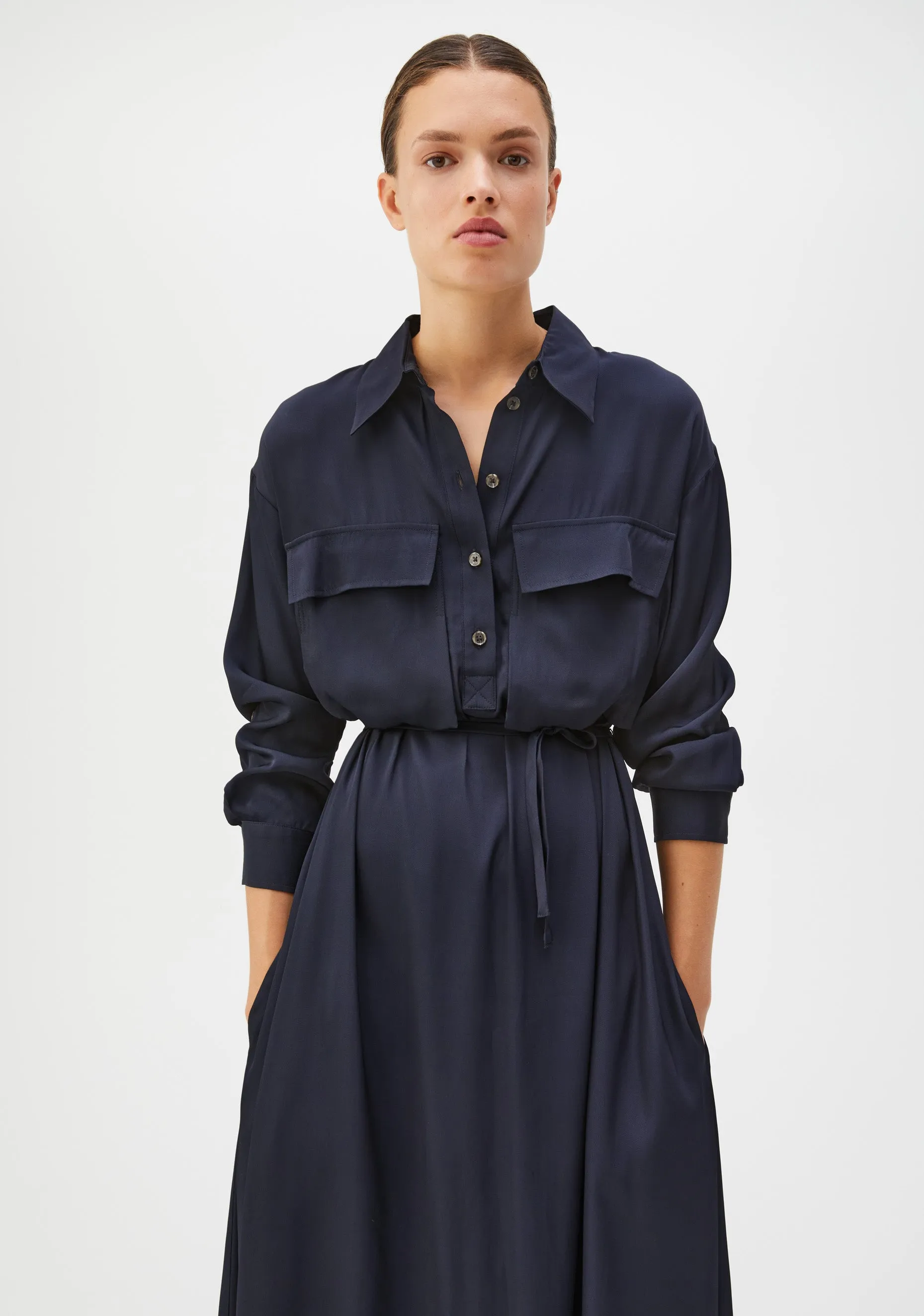 Ursula Shirt Dress_Navy