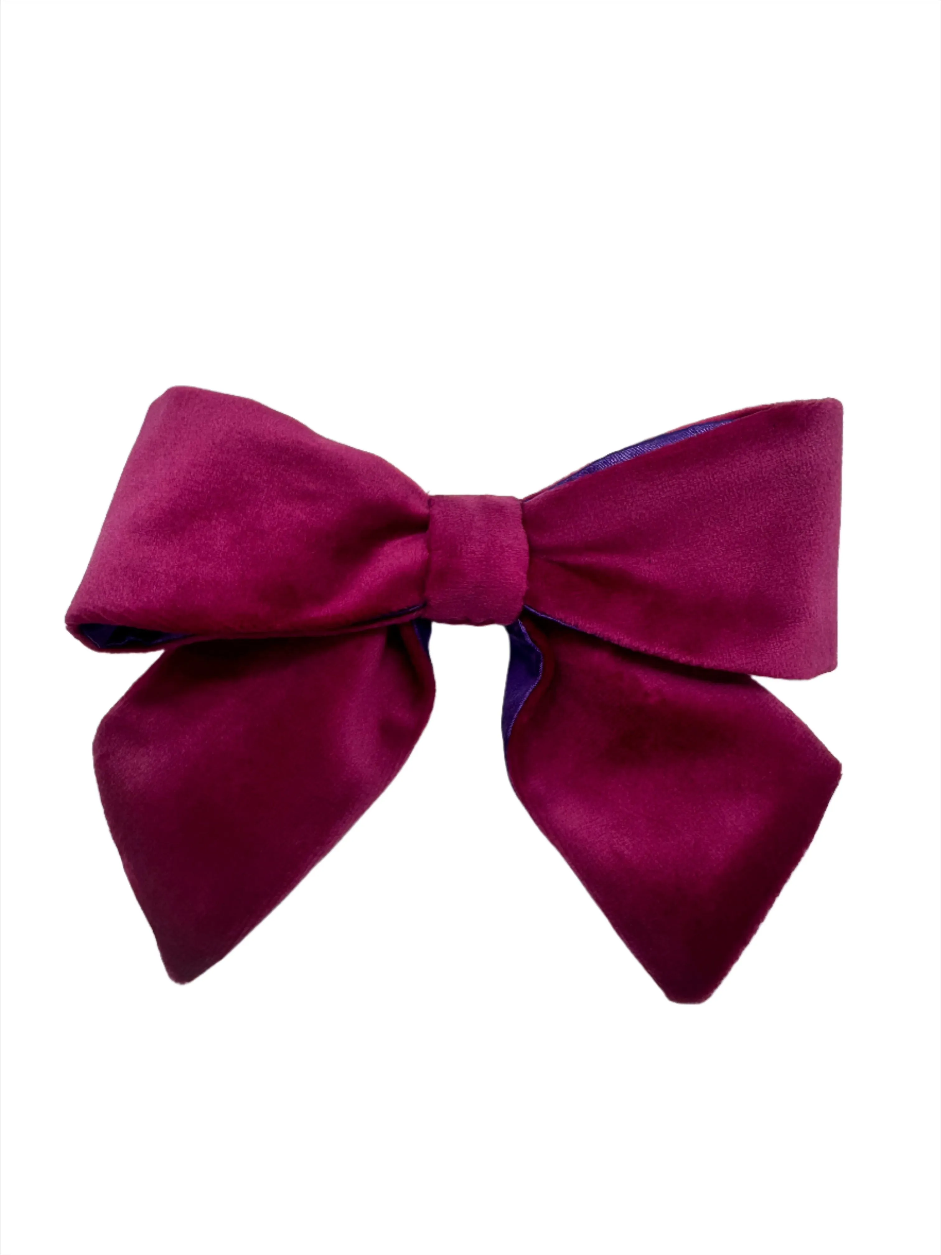 Velvet Bows - Magenta/Purple